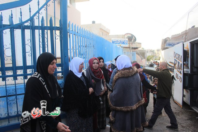  كفرقاسم : فوج الطائرة والثاني من عمرات الشتاء يغادر البلدة الى الديار الحجازية عبر مطار بن جوريون مع الاداري زهير العمشه  ابو الصراط  